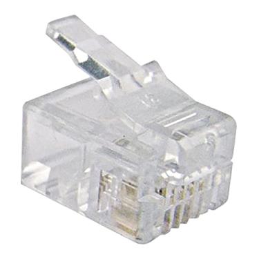 Imagem de Plug Modular RJ-11 6X4 para Cabo de Telefone