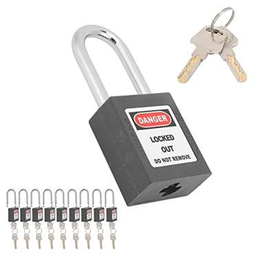 Imagem de Cadeado de segurança, trava de segurança de 1,5 pol. para equipamentos mecânicos para usinas de energia(Preto)