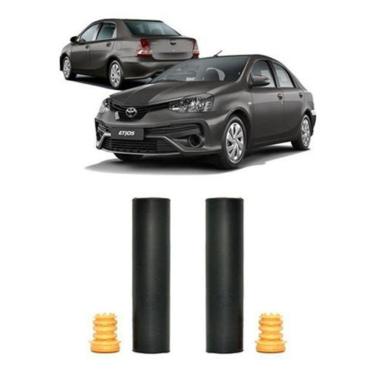 Imagem de Par Batente Coifa Traseiro Etios Sedan 2015 2016 2017 2018