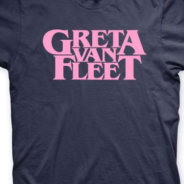 Imagem de Camiseta Greta Van Fleet Marinho e Rosa em Silk 100% Algodão