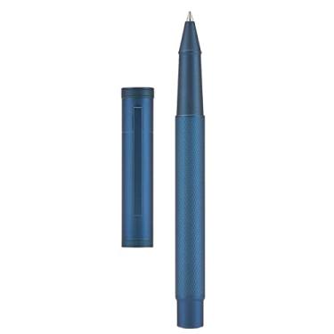 Imagem de Caneta Rollerball Hongdian Azul Escuro Forest com recarga de tinta preta Schmidt, design clássico com estojo de metal para assinatura comercial