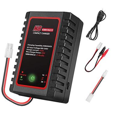Imagem de Carregador de bateria NiMH/NiCd para baterias Nimh/Nicd 2-8s com conector padrão/mini Tamiya Carregador RC para RC Hobbies Corrente de carregamento 1000mA/2000mA