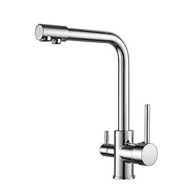 Imagem de Torneira de cozinha com torneira para água potável 360 rotação purificação de água torneira de pia de cozinha água purificada Torneira, cromo, China