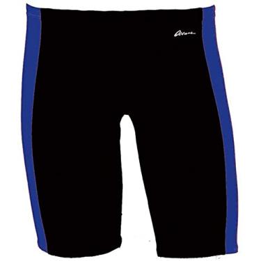 Imagem de Traje de banho masculino Dolfin Ocean Panel Jammer, Black/Royal, 22