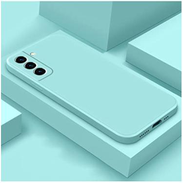 Imagem de Capa de silicone líquido para Samsung Galaxy S21 S22 Ultra S8 S9 S10 Nota 8 9 10 20 Plus A51 A52 Capa à prova de choque TPU, hortelã, para S10