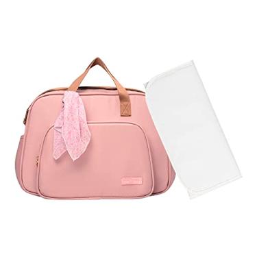 Imagem de Combo com Bolsa Grande e Trocador Pirulitando Encanto Rosa