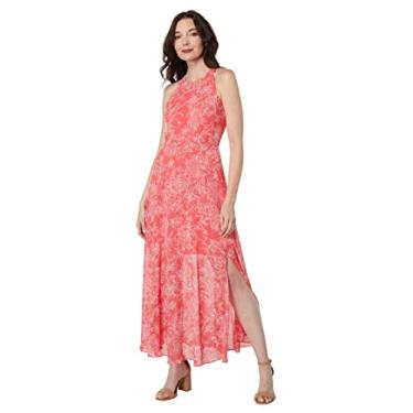 Imagem de Tommy Hilfiger Vestido de tecido feminino, Gerânio/Marfim, 50