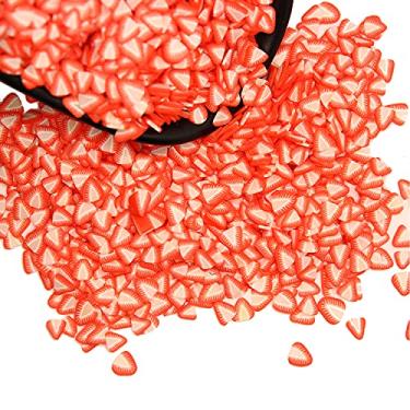 Imagem de Pingentes de slime para arte de unhas de morango, 120 g/0,13 kg, design fofo, pequenas frutas de polímero 3D para artesanato, decorações de fabricação de glitter, belas artes para capa de telefone de unhas