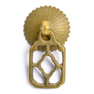 Imagem de Puxadores de latão CBH de caixa de flores 5,08 cm – Conjunto com 2