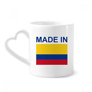 Imagem de Feito na Colômbia Country Love Caneca Café Cerâmica Copos Copo de Coração de Vidro
