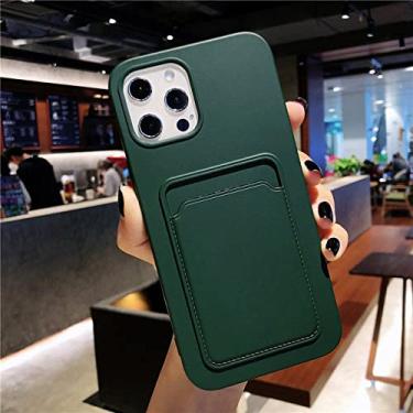 Imagem de Capa de telefone com bolsa de cartão Candy Color para iPhone 13 12 11 Pro Max XR XS Max X 7 8 Plus 11 14 Pro Capa carteira macia T7 para iPhone 13 Pro