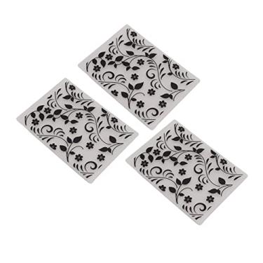 Imagem de Pastas de gravação, pastas de gravação 3D multifuncionais com placa de choque 3 peças pastas de álbum de plástico para fazer cartão de convite