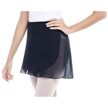 Imagem de Saia Ballet Só Dança Transpassada Crepe Infantil SD-559