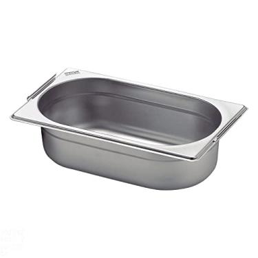 Imagem de Conjunto de Cubas 10 peças Tramontina GN 1/4 em Aço Inox com Alças Móveis Profundidade 100 mm - Aço 304
