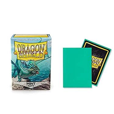 Imagem de Pacote individual Dragon Shield Matte Mint tamanho padrão 100 unidades