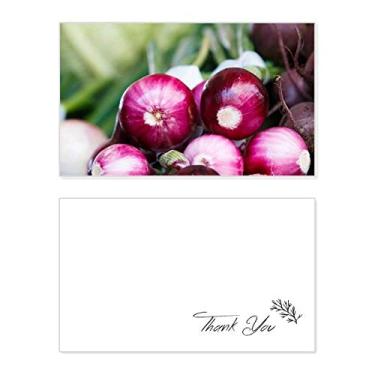 Imagem de Picture Fresh Temperate Vageable Cebola Cartão de agradecimento aniversário aniversário saudações casamento agradecimento
