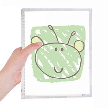 Imagem de Caderno Alien Graffiti Universo e Alienígena, Diário de Folhas Soltas Recarregável