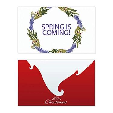 Imagem de Guirlanda redonda flor azul planta, feriado, feriado, cartão de felicitações, mensagem de Natal