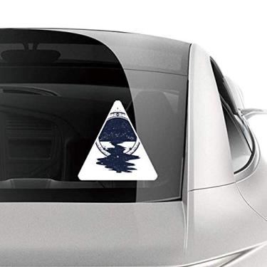 Imagem de DIYthinker Adesivo de carro com estampa de arte de floresta Stars Creek para motocicleta e bagagem