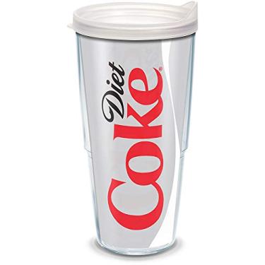 Imagem de Tervis Plástico 1069599 Coca-Cola - Copo de Coca Diet com envoltório e tampa fosca 680 g, transparente