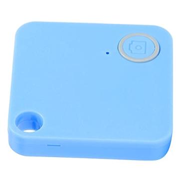 Imagem de LZKW Localizador de itens, dispositivo de rastreamento à prova d'água antiperda para bolsas para chaves para dispositivos eletrônicos (azul)