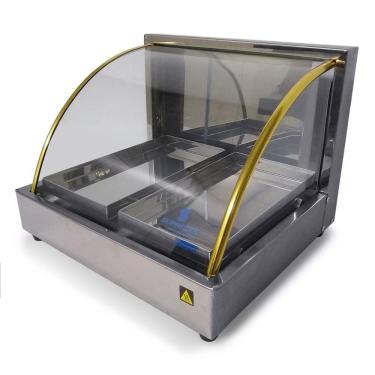 Imagem de Estufa para Salgados com 2 Bandejas Vidro Curvo - Supritecs Equipamentos