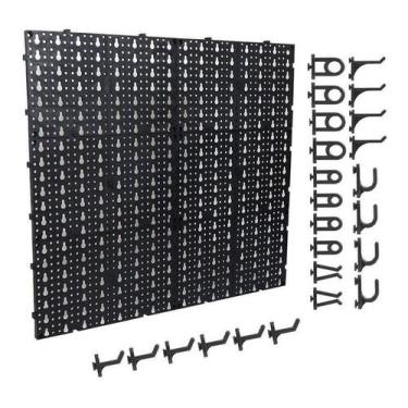 Imagem de Painel Para Ferramentas Em Plástico Perfurado - Pegboard Organizador d