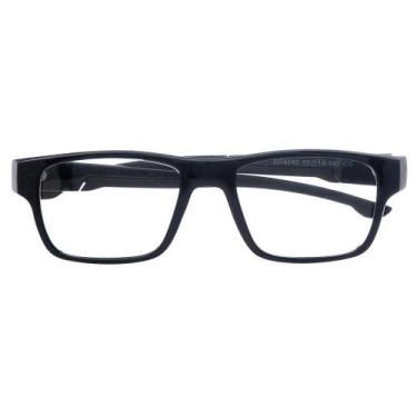 Imagem de Armação De Óculos Para Grau Masculino Retangular Osaka Preto - Shark Ó