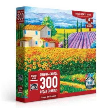 Imagem de Quebra Cabeça Puzzle Campo De Girassóis 300 Peças Game Office - Toyste