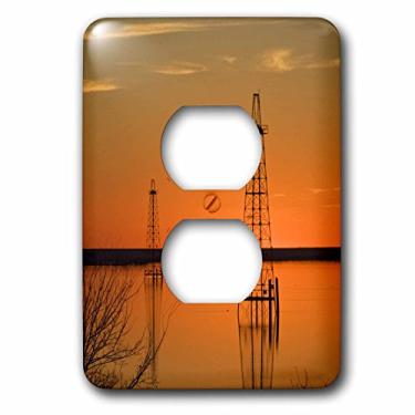 Imagem de 3dRose Lsp_94465_6 Oil Well derricks, Indústria, Lago Arrowhead, Texas-US44 LDI0004-Larry Ditto Capa de 2 plugues, multicolorido