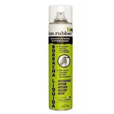 Imagem de Spray Emborrachado Impermeabilizante Branco  400ml 240g. kit c/2 - HM 