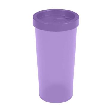 Imagem de Copo Coza Com Tampa Nutri 500ml Lilás Brinox - 13152/4830
