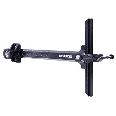 Imagem de BICASTER Miras de Arco E Flecha Mira de Arco Recurvo de 9 Polegadas Ambidestro Alumínio Ajuste Rápido (Preto)