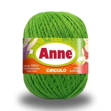 Imagem de Linha Artesanato De Costura Anne Crochê Tricot Maquina 500m, Verde Cít