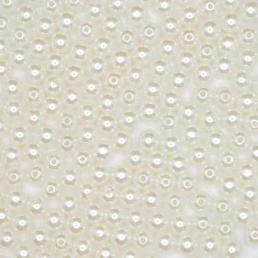 Imagem de Miçanga Passante Pérola Abs Creme 8mm 100pçs 40g - Macall