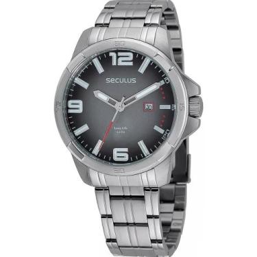 Imagem de Relógio Masculino Long Life Seculus Prata 44044G0SVNA2, Prata