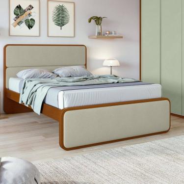 Imagem de Cama Casal 140cm MDF Loop Lopas