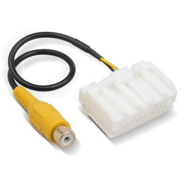 Imagem de RED WOLF Para Jeep 2007-2019, Dodge RAM 2007-2012, 2007-2016 Chrysler cabo de câmera traseira de reserva RCA para adaptador Uconnect de exibição de rádio de fábrica