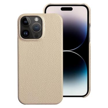 Imagem de Capa de telefone de couro de vaca para iphone 15 14 pro max 15pro 14pro 13pro max 11 12 pro max capa traseira, bege, iphone 7plus, 8plus