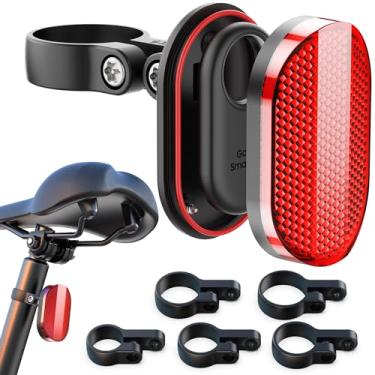 Imagem de Suporte de bicicleta atualizado 2025 para Samsung Smart Tag 2, Moto Tag e AirTag oculto – À prova d'água antirroubo refletores de bicicleta GPS Tracker Case com parafusos e ferramentas, para mountain