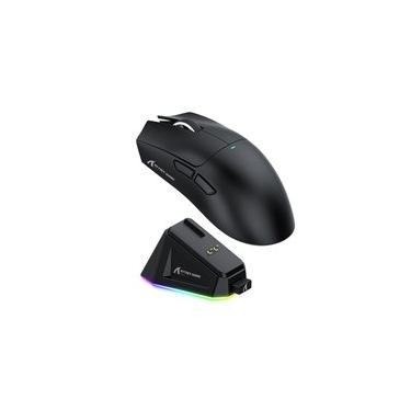 Imagem de Mouse Gamer sem Fio Attack Shark X11 com Base de Carregamento Magnético RGB, Tri-Mode, 22.000 DPI, Sensor Óptico PAW3311, 5 Botões - Preto