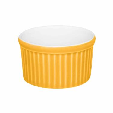 Imagem de Conjunto de Tigela Ramequin de Porcelana Oxford Amarelo com 3 Peças