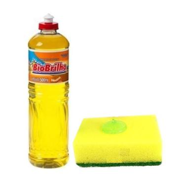 Imagem de Detergente Líquido Cremoso Squeeze Neutro 500Ml - Biobrilho