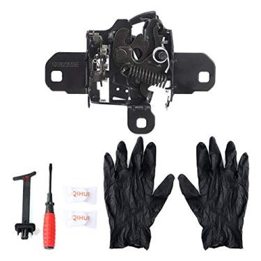 Imagem de Qiilu Trava de Capuz de Carro, 1C0823509AE Encaixe de Trava de Tampa de Capuz para Beetle 1998-2010 + Alça de Puxar