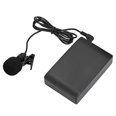 Imagem de Mibee Mini microfone sem fio com clipe FM sistema de microfone amplificador de voz com receptor transmissor 6,5 mm para professor palestrante conferência promoção de discurso