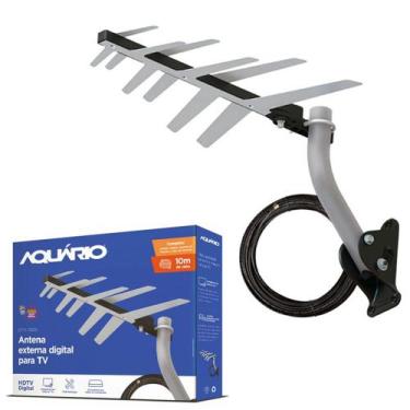 Imagem de Kit Antena Externa Digital Completa Dtv-1500 + Acessórios Aquário  - A