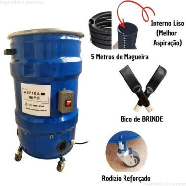 Imagem de Aspirador De Pó E Água Profissional 2 Motores 2800W - Zonaro Store, 22