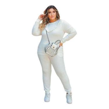 Imagem de Conjunto Feminino Outono Inverno Roupas Femininas Plus Size - Dona Moç