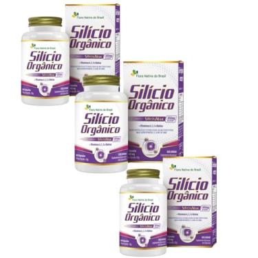 Imagem de 3x Silício Orgânico E Vitaminas 60 Cápsulas Flora Nativa