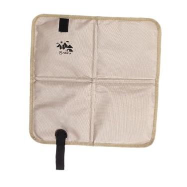 Imagem de YIJU Assento dobrável com almofada para sentar ao ar livre, tapete leve e compacto para acampamento, atividades ao ar livre na praia e acampamento, Cáqui Claro